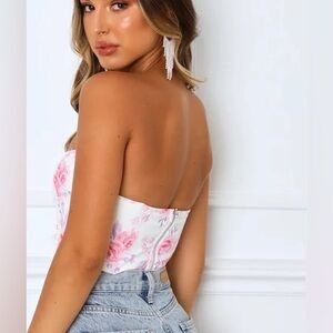 White Fox Boutique Patience Corset, Pastel Rose